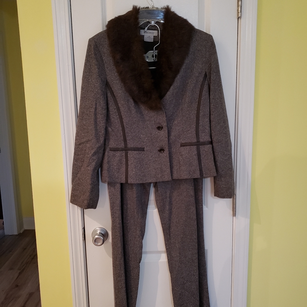 Brown Nine West Pantsuit